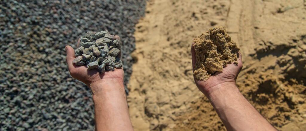 type 1 mot vs crushed rubble, comparing aggregates